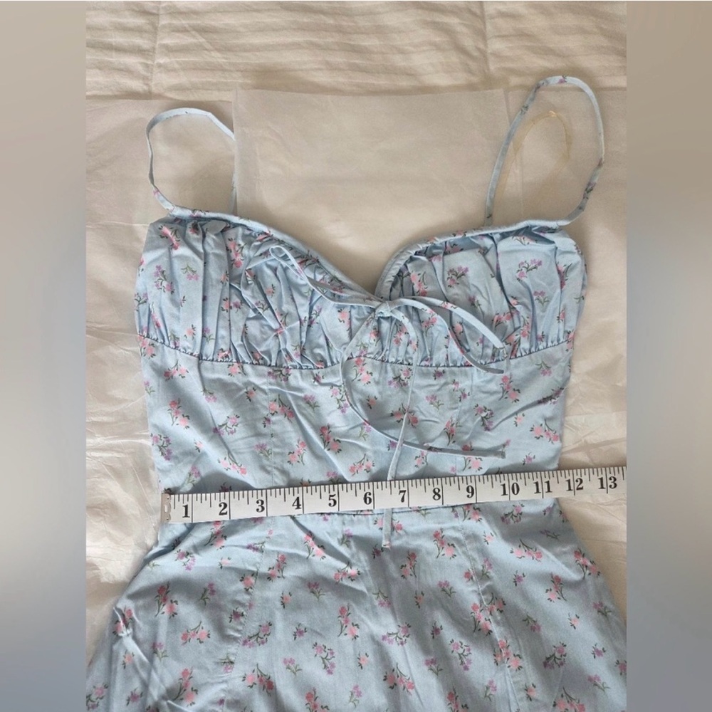 House of CB Light Blue Floral “ Carina” dress - Picture 5 of 10